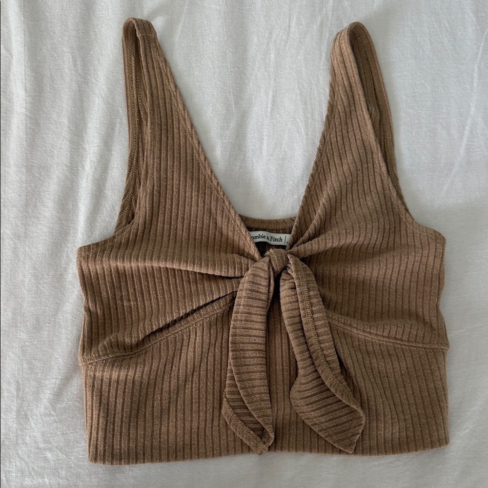 Sweater material crop top